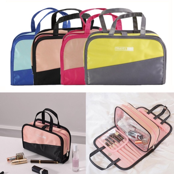 Spencer Handbags - Travel Toiletry Bag PVC Cosmetic Pouch Organizer